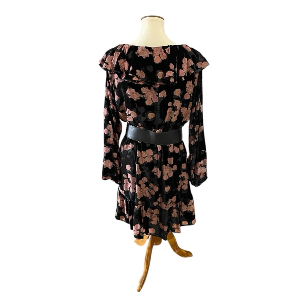 #301, Michael Michael Kors long sleeve, lined velvet dress, size L - Picture 2 of 3
